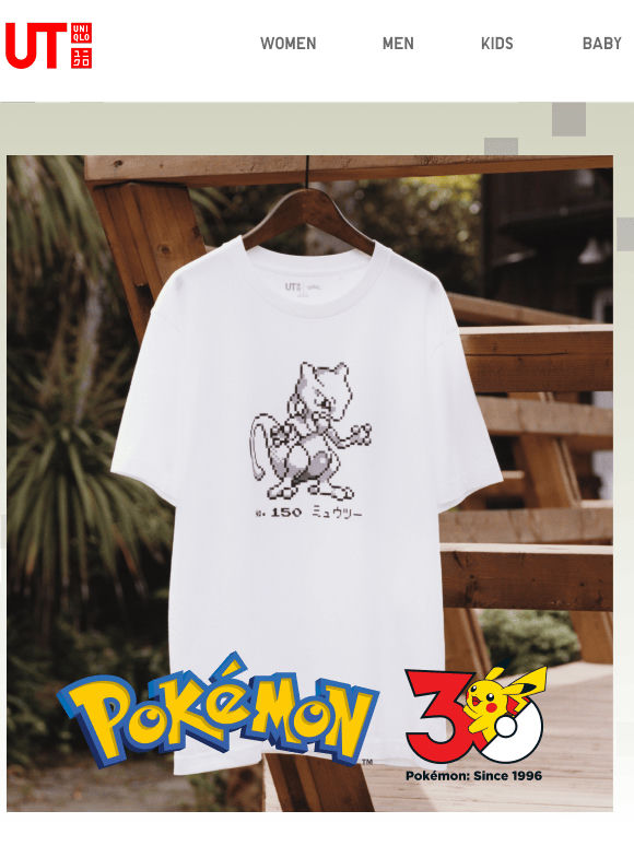 Pixel-art Pokémon graphic tees