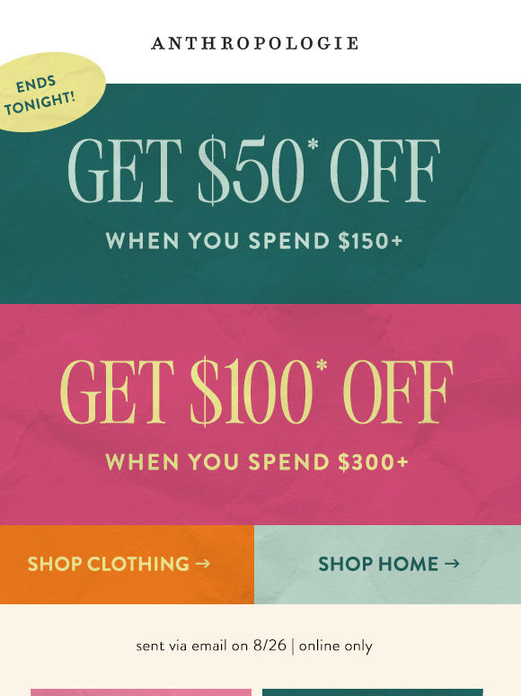ENDS TONIGHT! Up to $100 could be yours