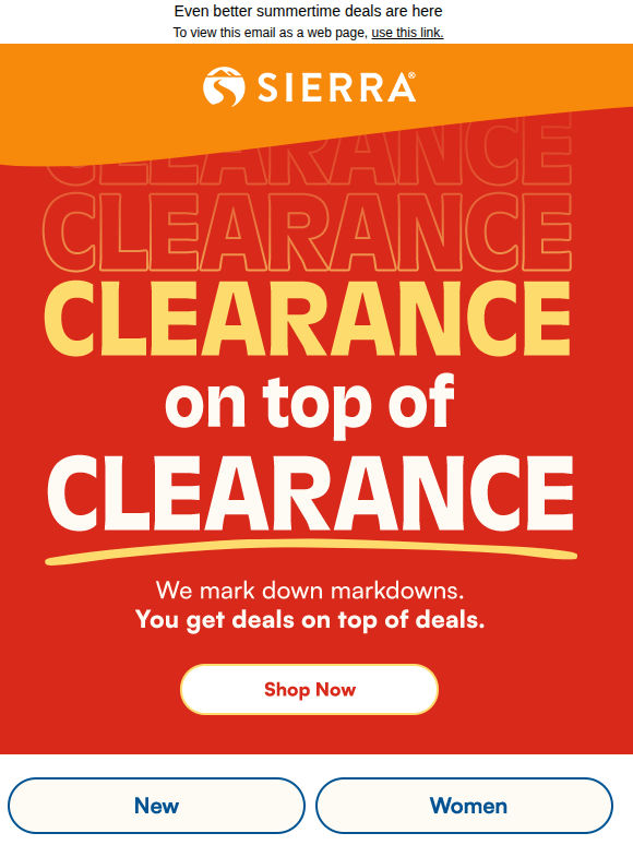 Big clearance savings got even bigger