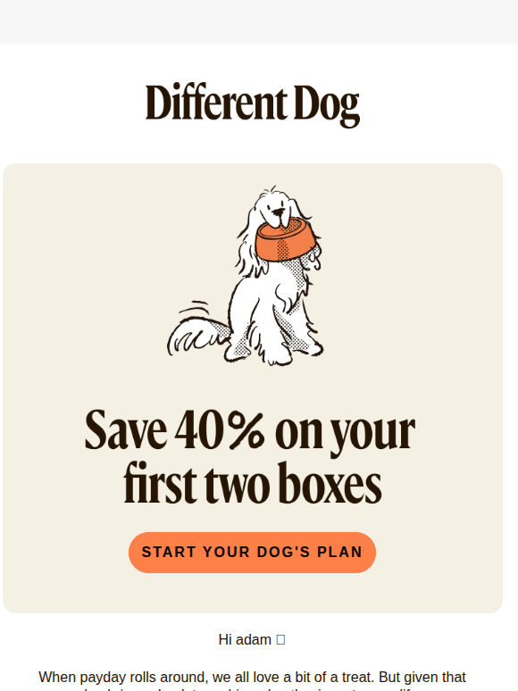 your dog's payday treat is here 🐶