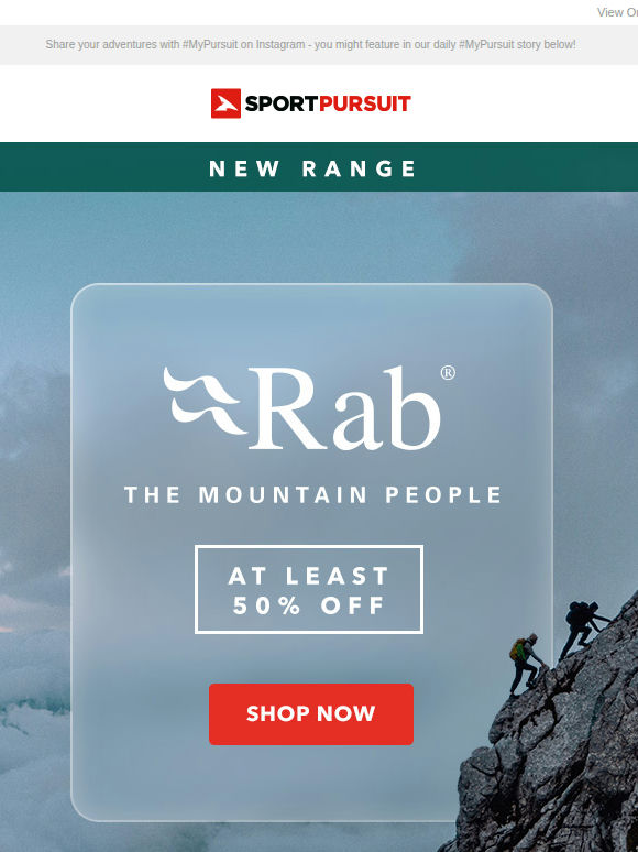 Rab - New Range - At Least 50% Off + More