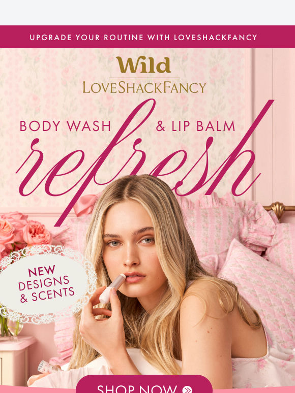 Shop our newest Body Wash & Lip Balm 🌸