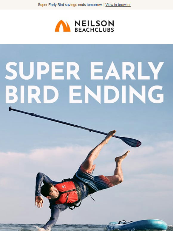 Super Early Bird ends tomorrow