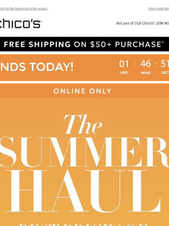 ENDS TODAY: The Summer Haul ($19.99+)