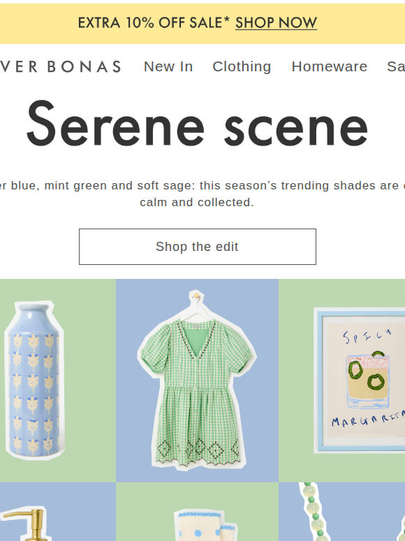 Green & blue | This season’s shades
