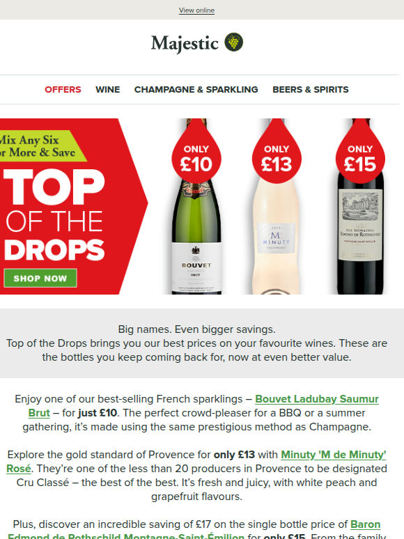 NEW Top of the Drops: Minuty Rosé £13, St-Émilion £15, Bouvet £10