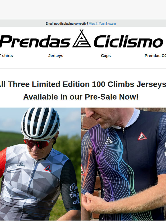 ALL Three 100 Climbs Jerseys Available to Pre-Order! ⛰️