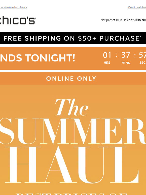 FINAL HOURS! $19.99+ Summer Haul