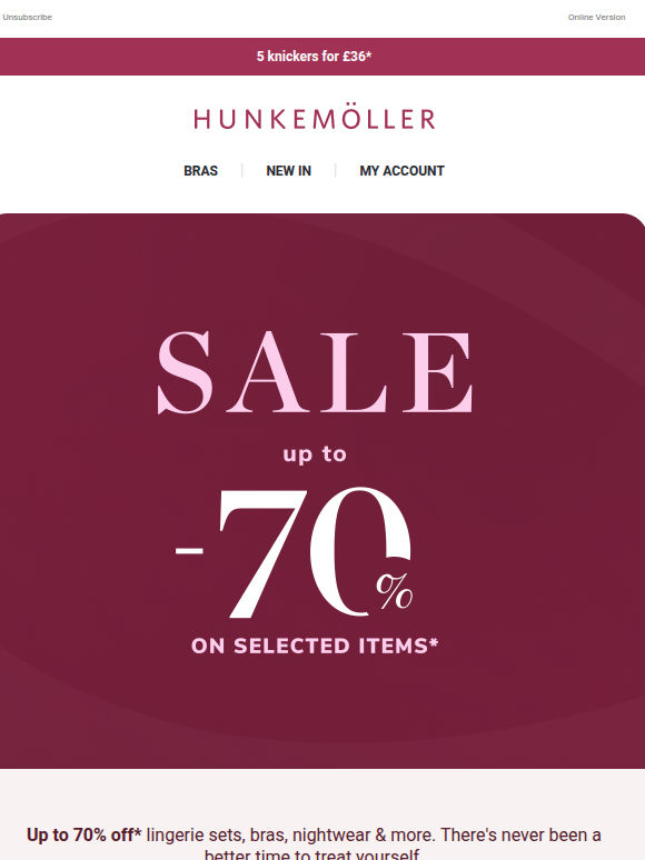 Up to 70% off in our Sale🔥