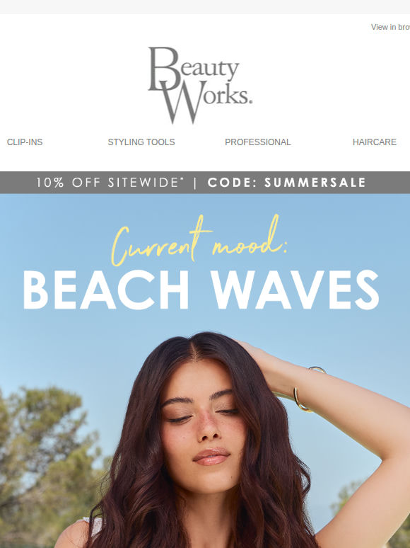 NOW TRENDING: beachy waves 🌊