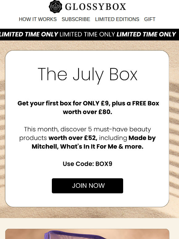 HURRY! £9 First Box + FREE Box ❤️
