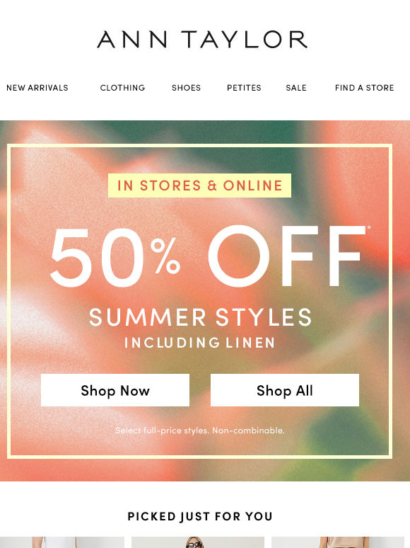 Summer Styles Are Now 50% Off (Linen Included)