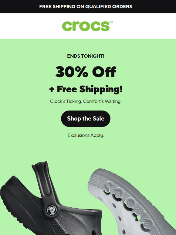 📣 Last reminder! 30% Off + Free Shipping!