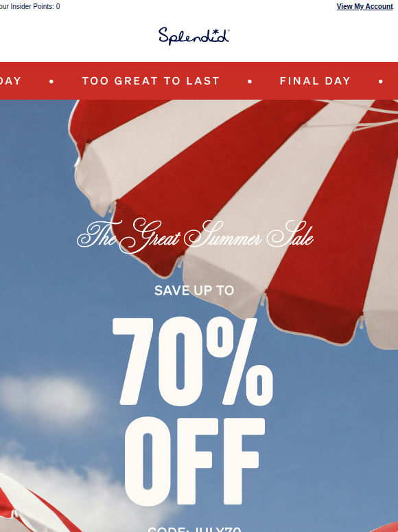 Last Day: Up to 70% Off