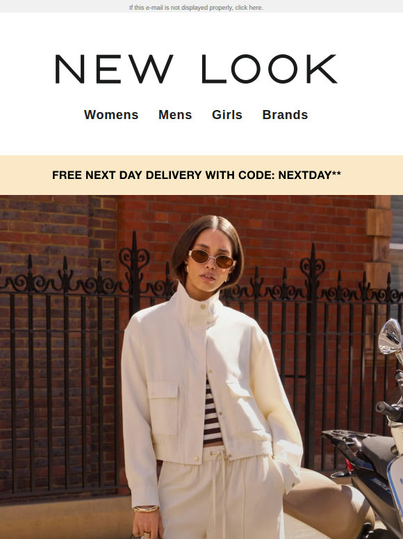 Just landed: new season with FREE next day delivery