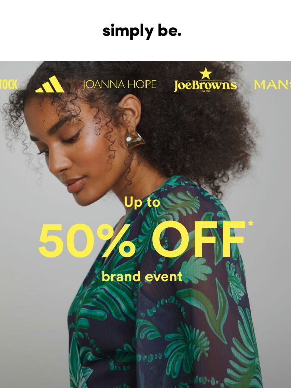 🚨 UP TO 50% OFF BRANDS 🚨