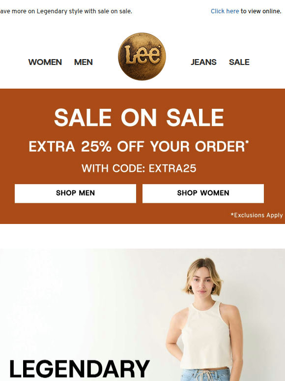Legendary styles, 25% off