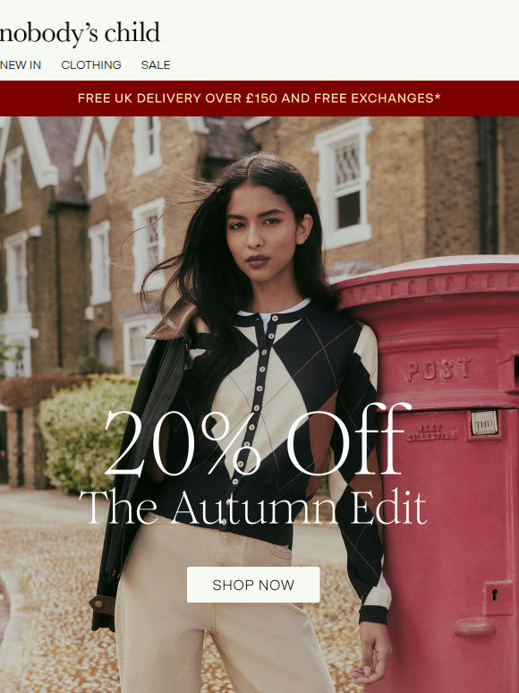 20% off your autumn edit