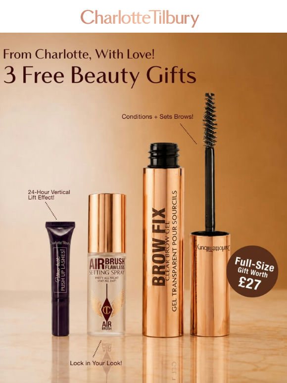 Unlock 3 FREE Beauty Gifts When You Shop 💝
