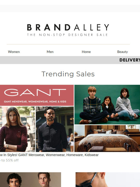 Up to 70% off Brands incl. GANT, Ralph Lauren, Lacoste & more