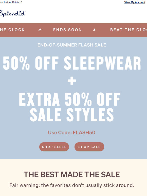 50% OFF the Styles You Love Most