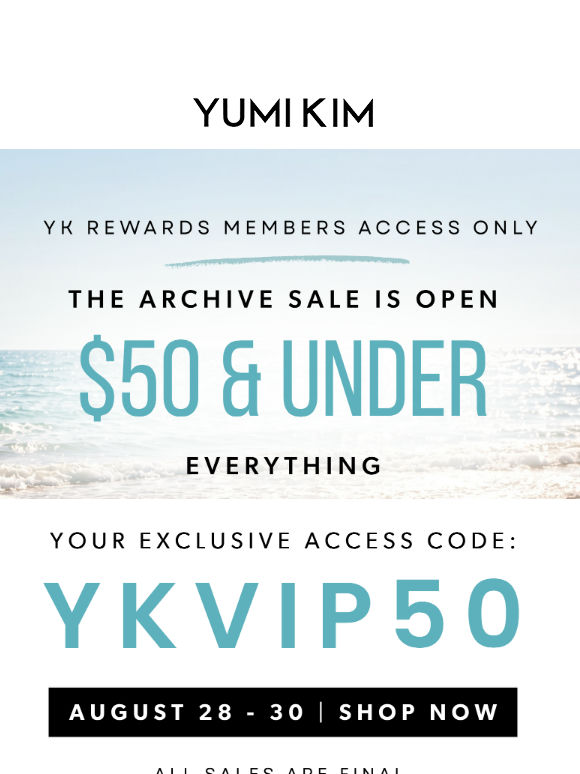 It’s Here! The Archive Sale is OPEN 🔐