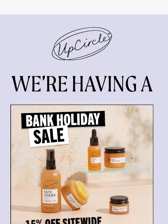 Our Bank Holiday Sale is ON 🎉