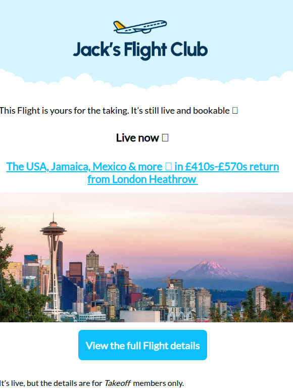 From London Heathrow   : The USA, Jamaica, Mexico & more 🌴 in £410s-£570s return