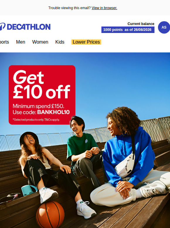 Bank Holiday is here! And so is your £10 saving
