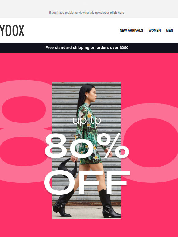 The SALE continues: Up to 80% OFF
