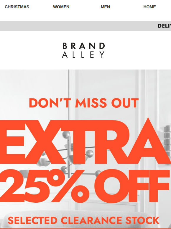 Selected Clearance, Now An Extra 25% Off With EXTRA25