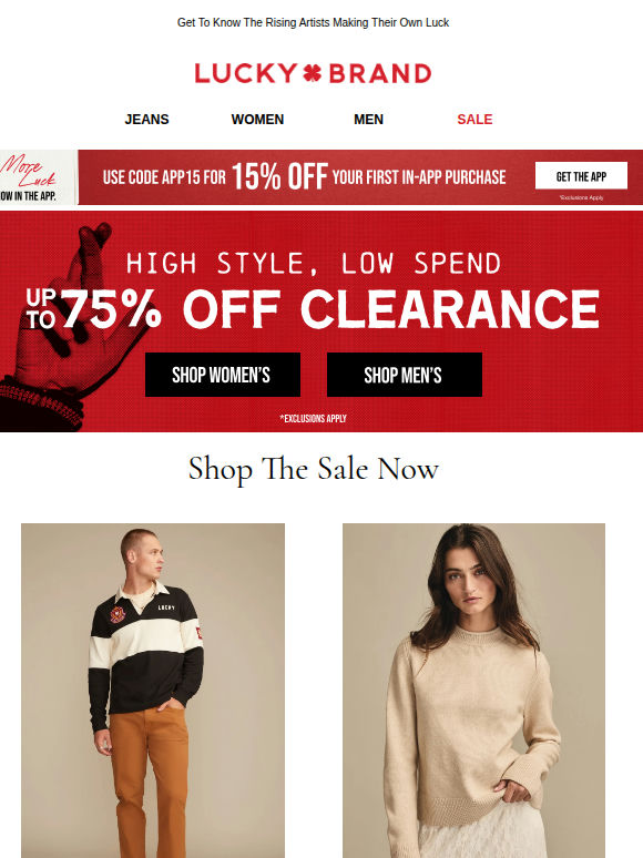 NEW TO SALE! Up To 75% Off Clearance