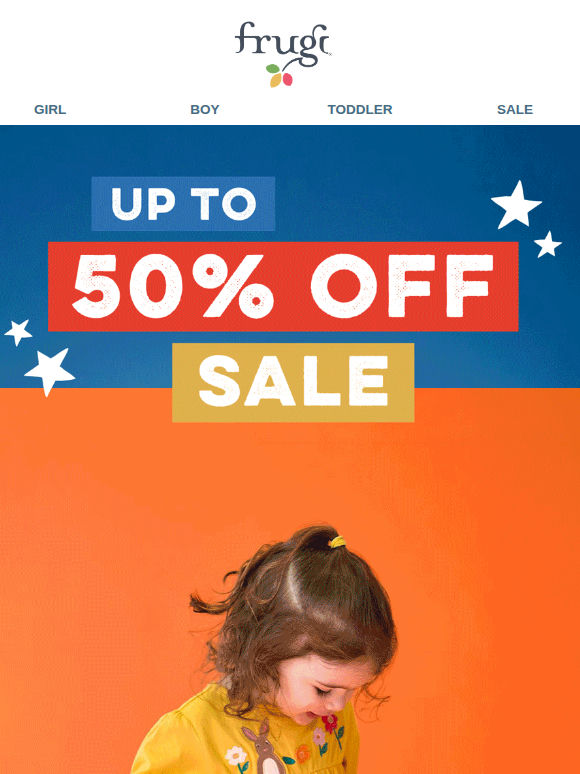 Have you heard? 50% off over 300 styles!