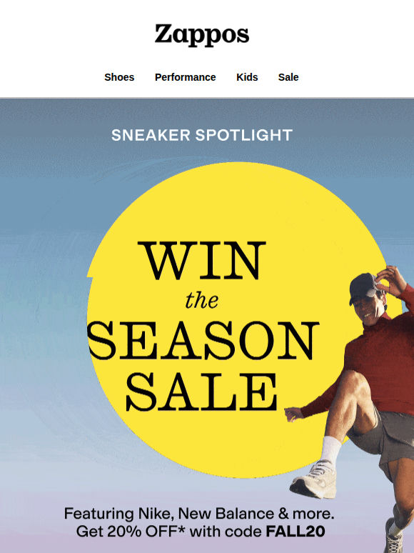 20% OFF sneakers for the whole family 👟