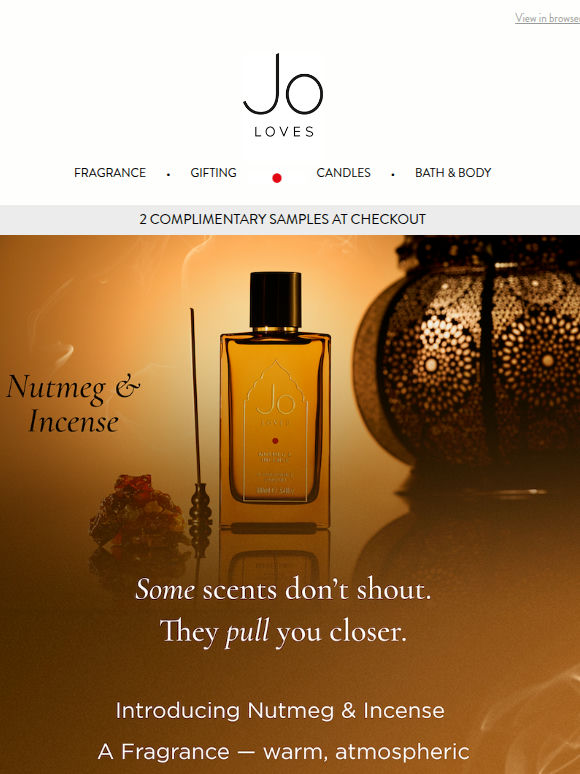 NEW: Nutmeg & Incense A Fragrance