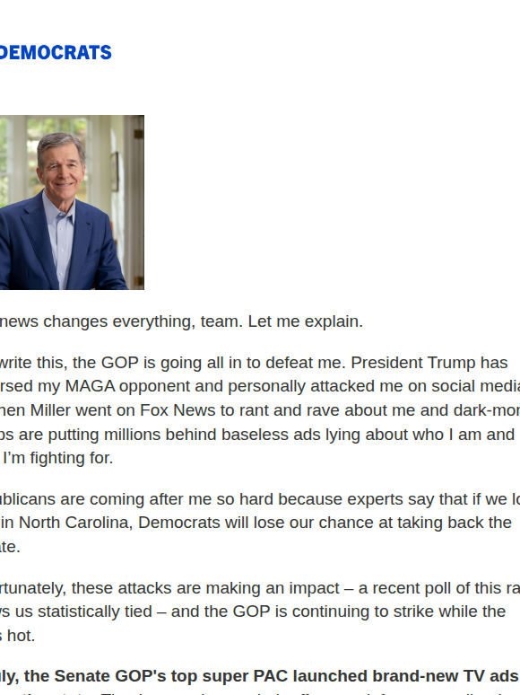 A huge development in this Senate race
