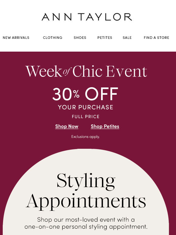 Book Your Complimentary Personal Styling Session