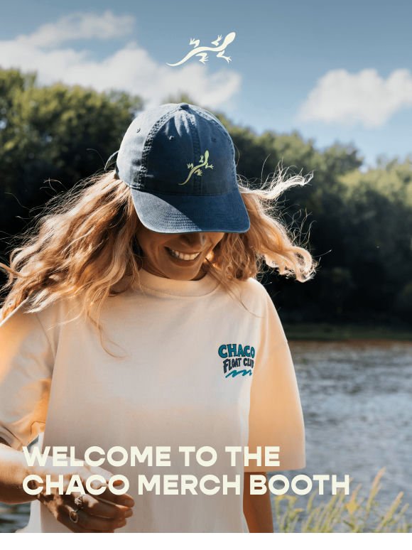 The Chaco Merch Booth is open!