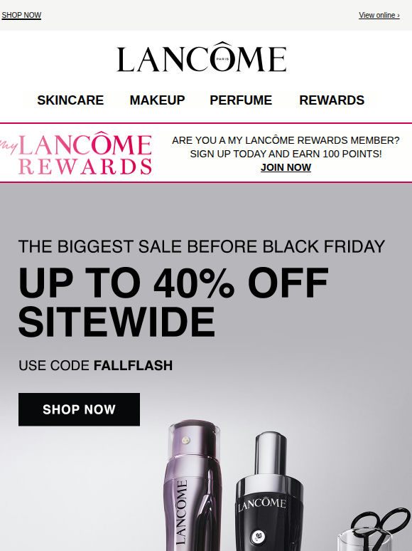 The Fall Flash: Up to 40% Off Sitewide