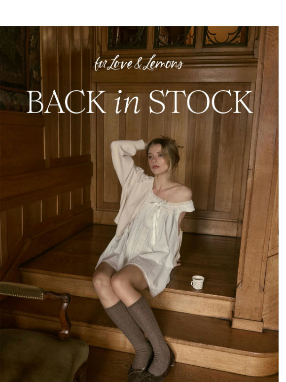 Back In Stock: #1 Cotton Slip Dress