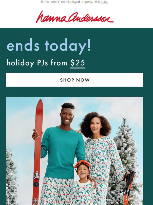 ENDS TONIGHT ⏰ Holiday PJs From $25
