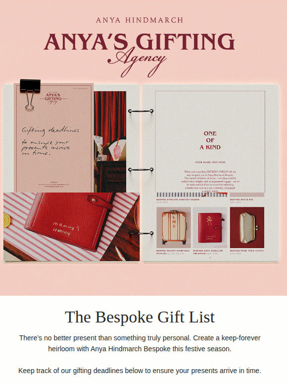 Order your Bespoke gifts on time