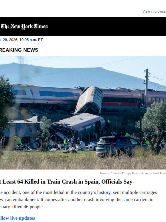 Breaking news: At least 64 killed in train crash in Spain, officials say