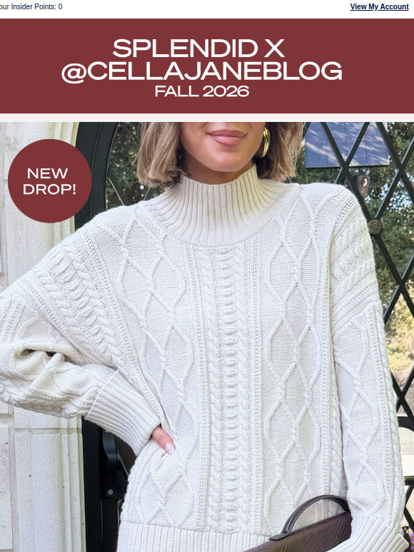 Just Dropped: @Cellajaneblog's #1 Sweater 🤎
