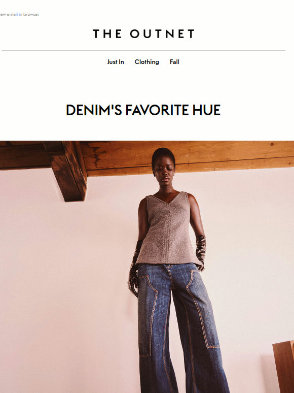 Dark denim, effortless style