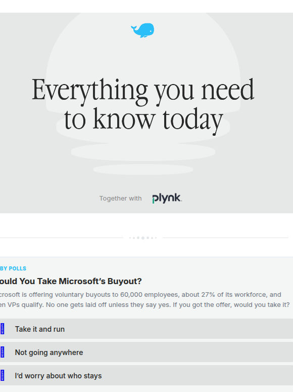 ⚡ Microsoft Hands 60,000 Workers the Exit Door
