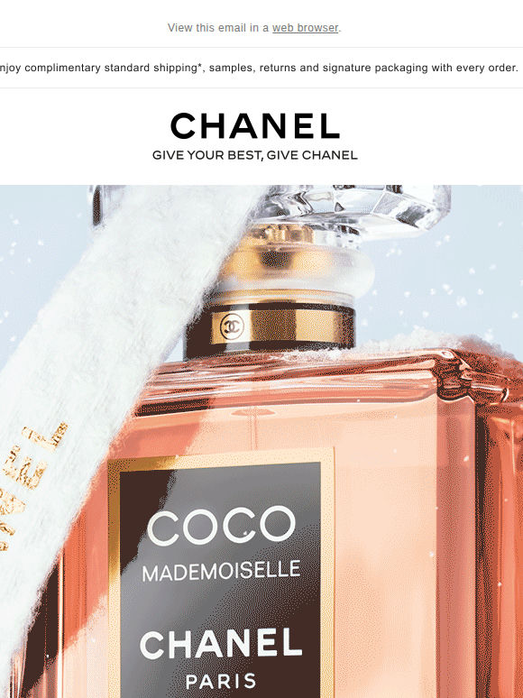 Follow the trail of COCO MADEMOISELLE through the snow