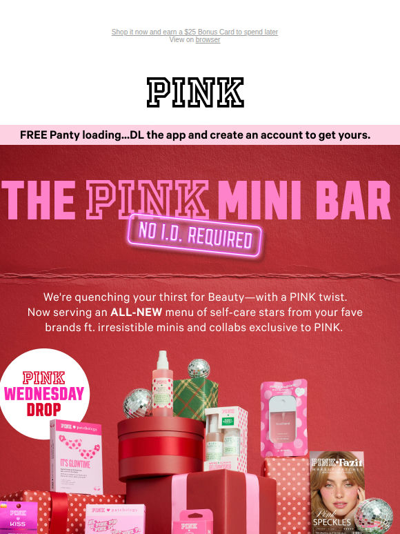 The PINK Mini Bar is HERE (No I.D. Required)