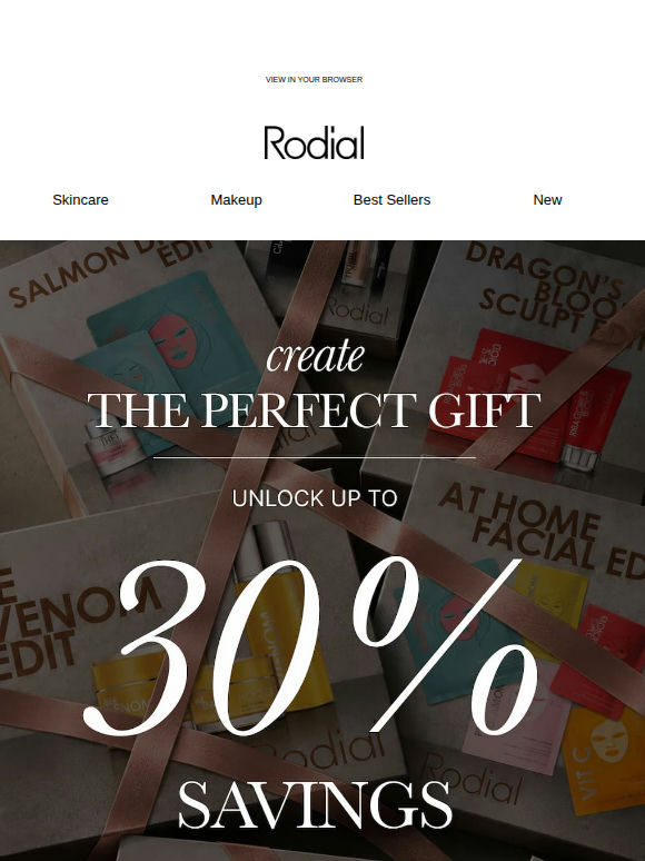 Your Gift Edit. Save Up to 30% Off