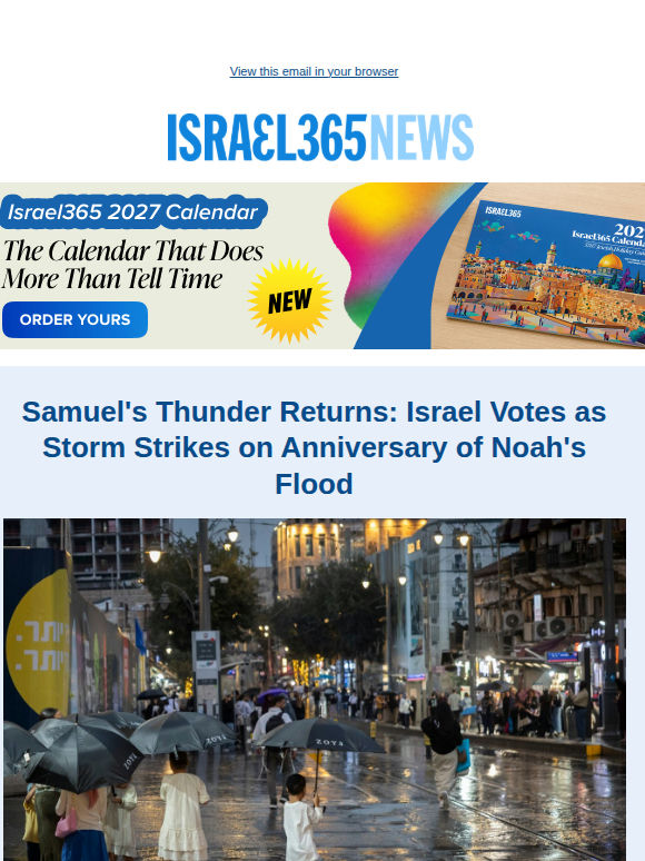 Bibi Netanyahu's Likud Party Leads Israeli Elections and Today's Top Stories